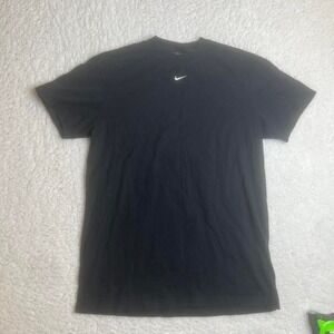 Nike center check black embroidered tshirt fall outdoors M‎
